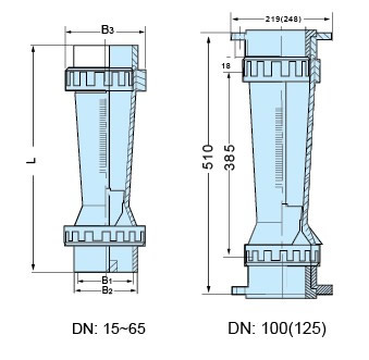 LZS-150、LZS-125、LZS-100、LZS-80、LZS-65、LZS-50、LZS-40、LZS-25、LZS-15塑料管浮子流量計